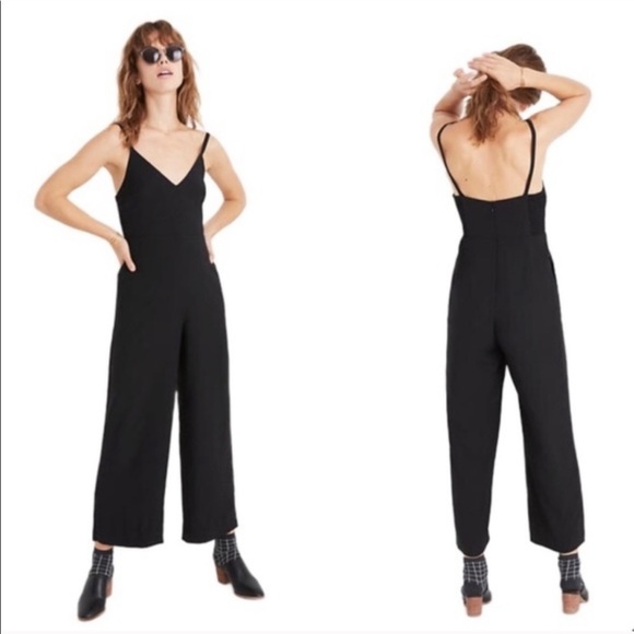 Madewell Thistle Camisole Black Jumpsuit Plus Size